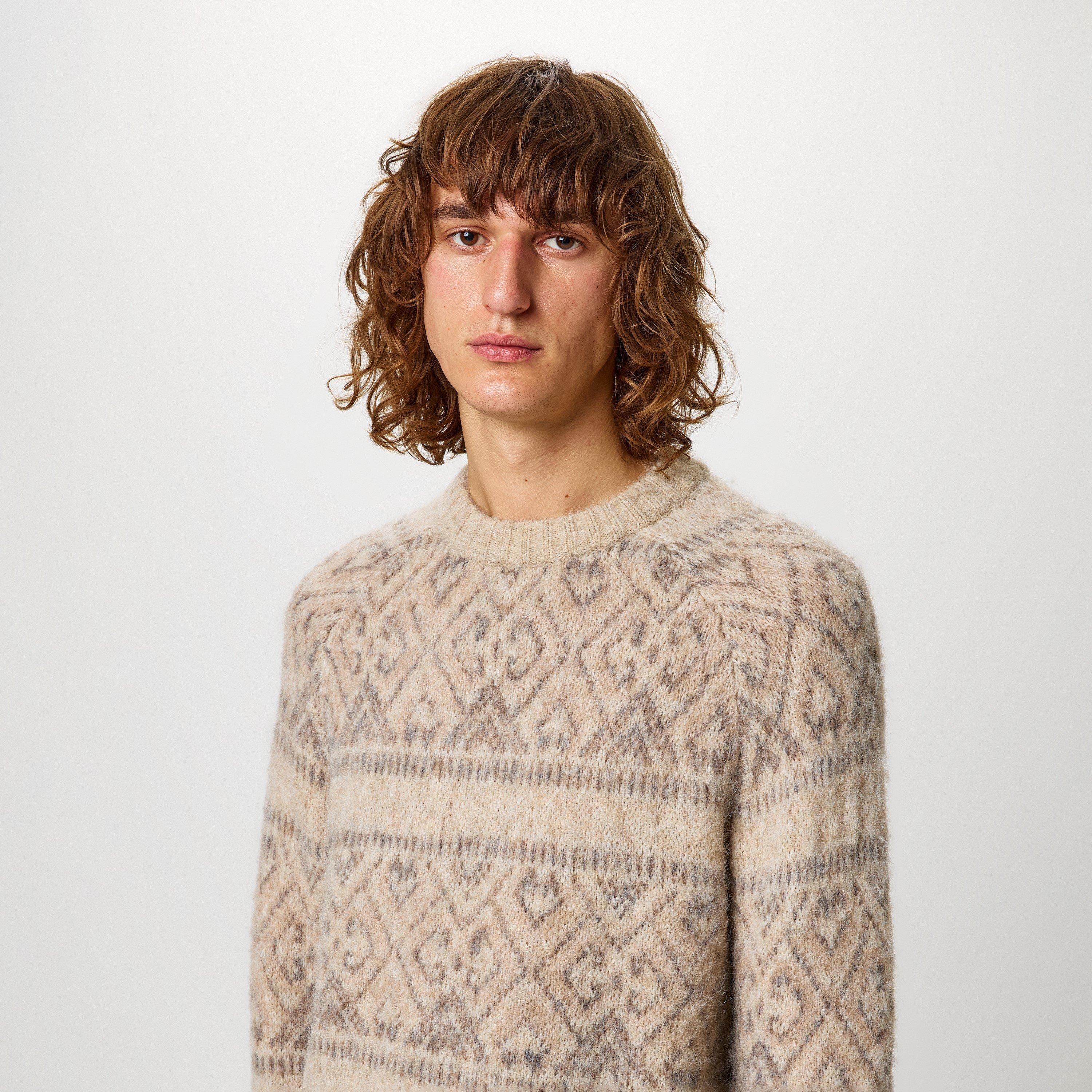 Jack Wills JW Tonal Jacquard Crew Sweater