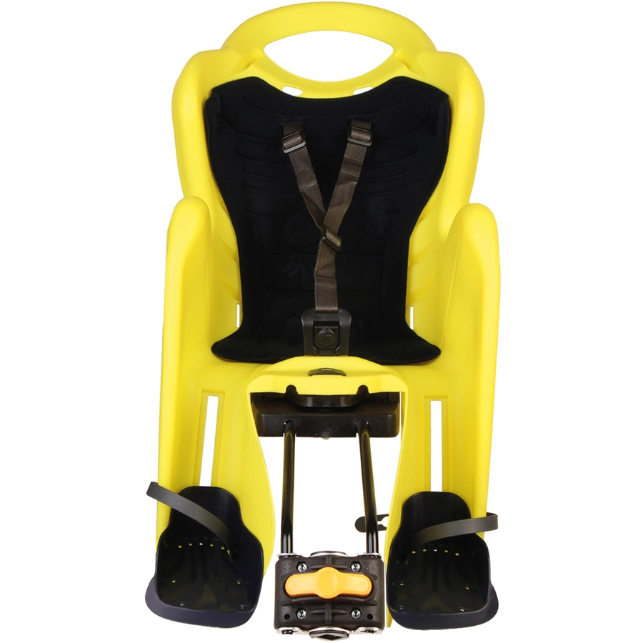 BELLELLI Kindersitz Fahrrad Mr Fox Reclining B-fix Frame mount Yellow HI VIZ