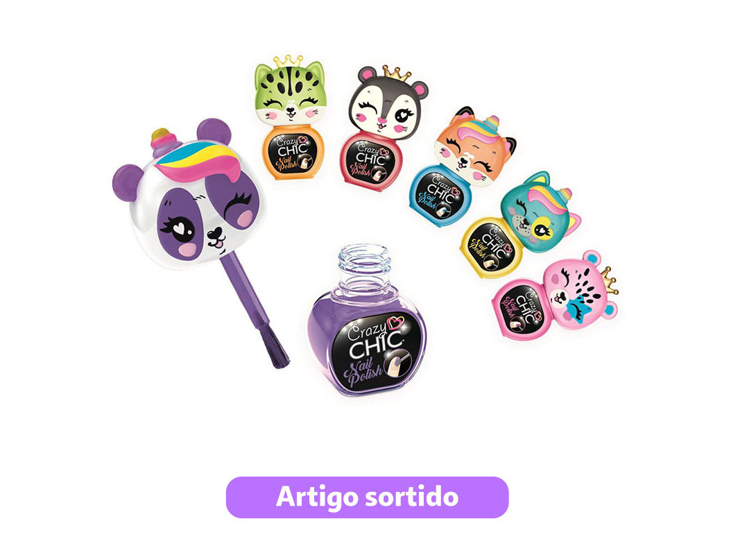 NAIL SET ANIMALS CRAZY CHIC MODELOS SORTIDOS