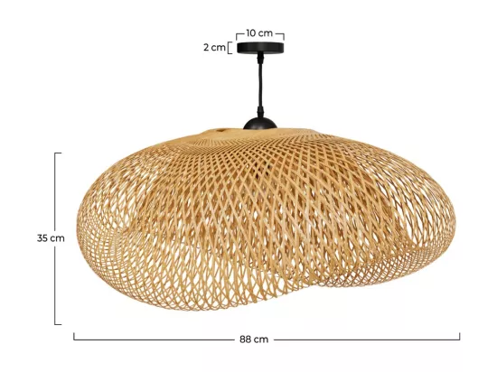 Suspension en bambou naturel D88 cm - Anya
