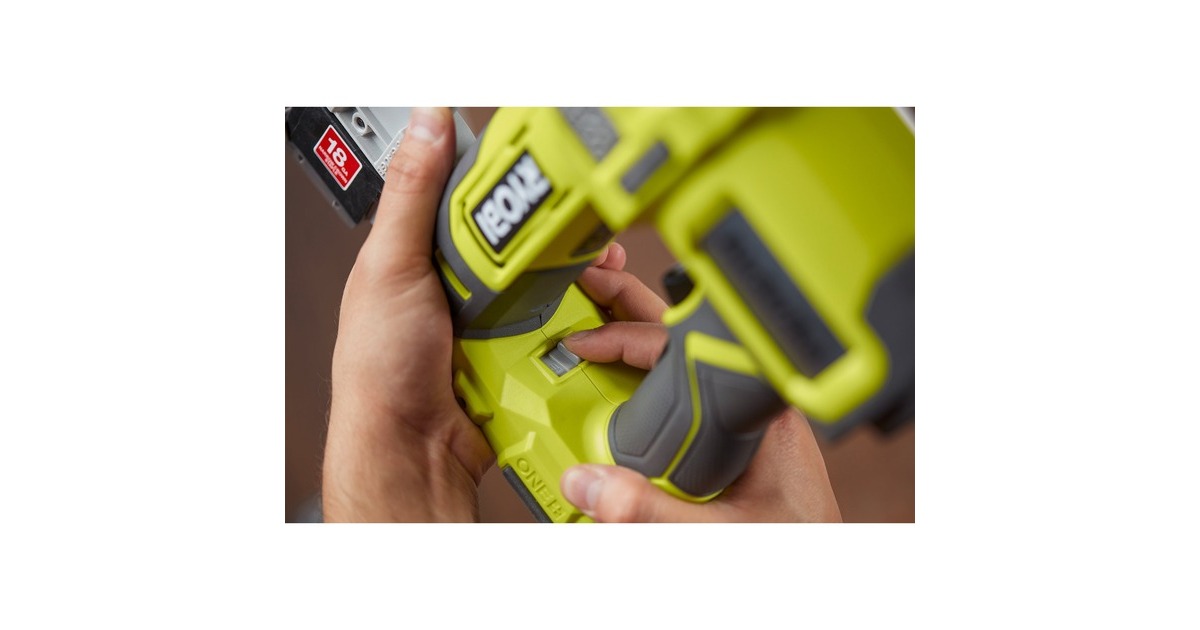 RyobiONE+ 18V Accu 18G Tacker R18GN18-0 spijkerpistool  (Groen/zwart, Accu en lader niet inbegrepen)