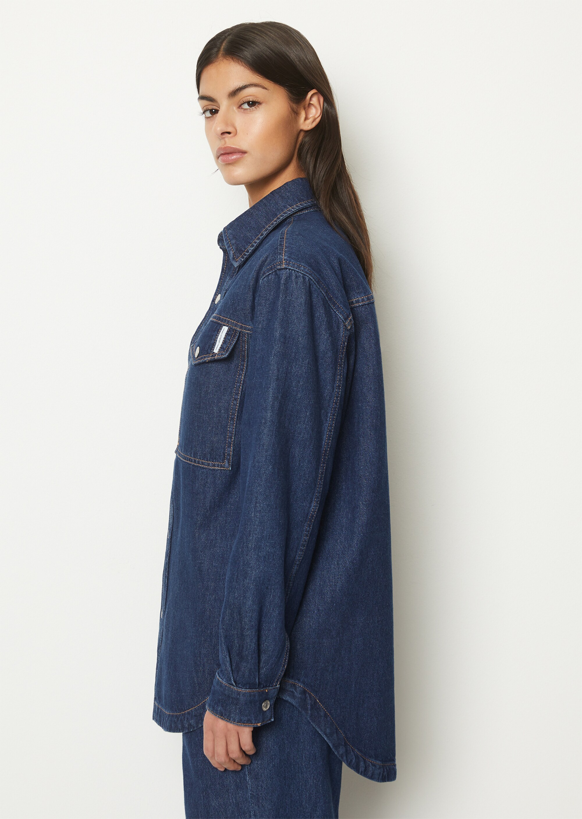 Jeans-Overshirt relaxedaus Rigid Denim