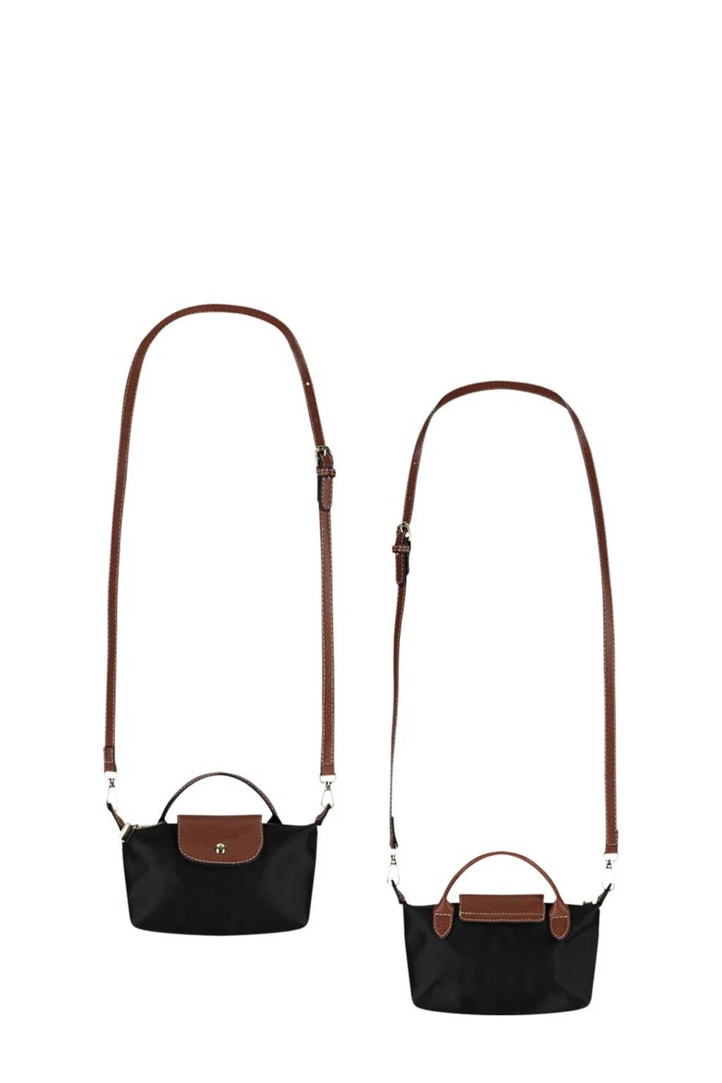 NoBell’ crossbody tas zwart/bruin