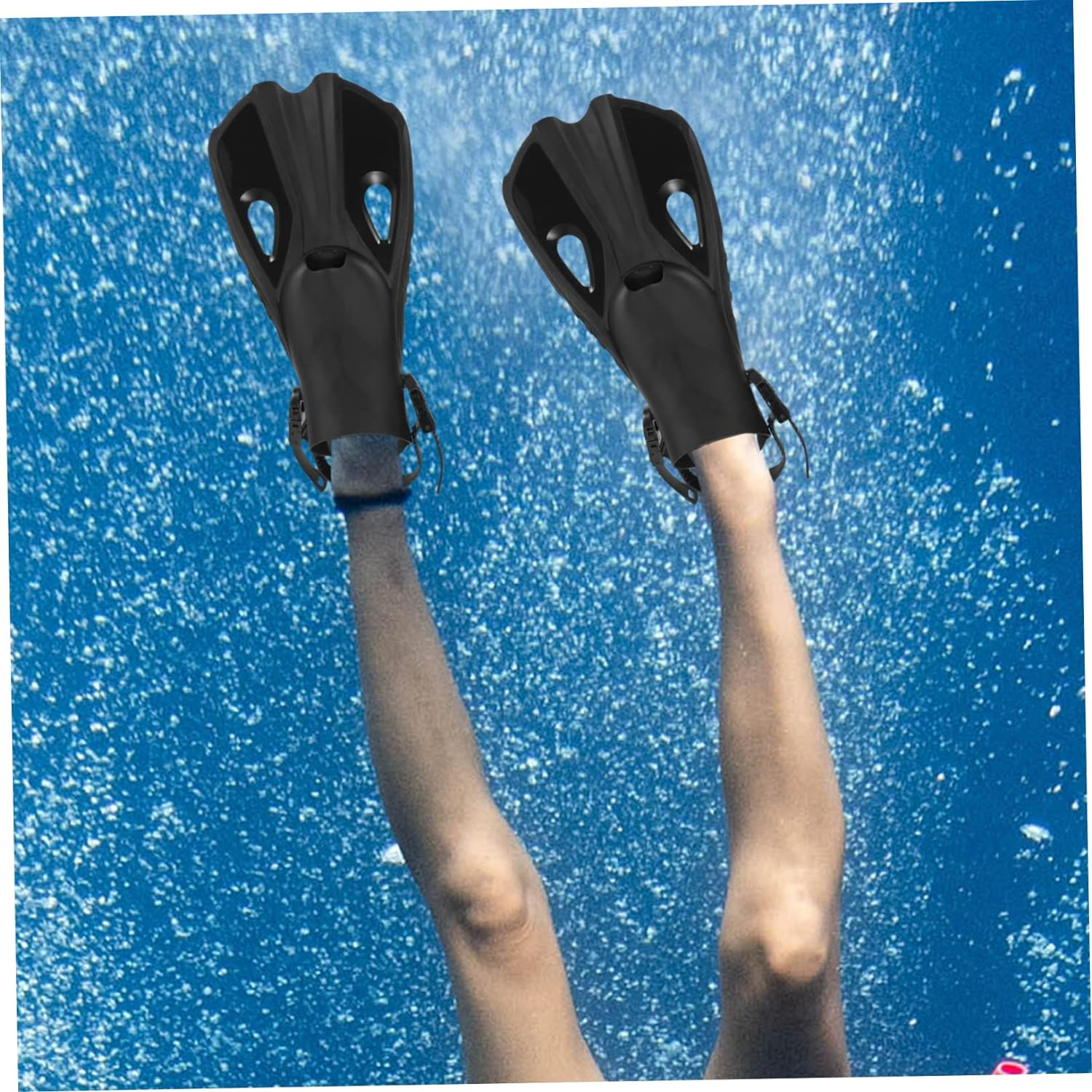 (1 Paar) Gr. 32-36 Schwimm Flossen Diving Equipment zum Tauchen / Schnorcheln - Blau