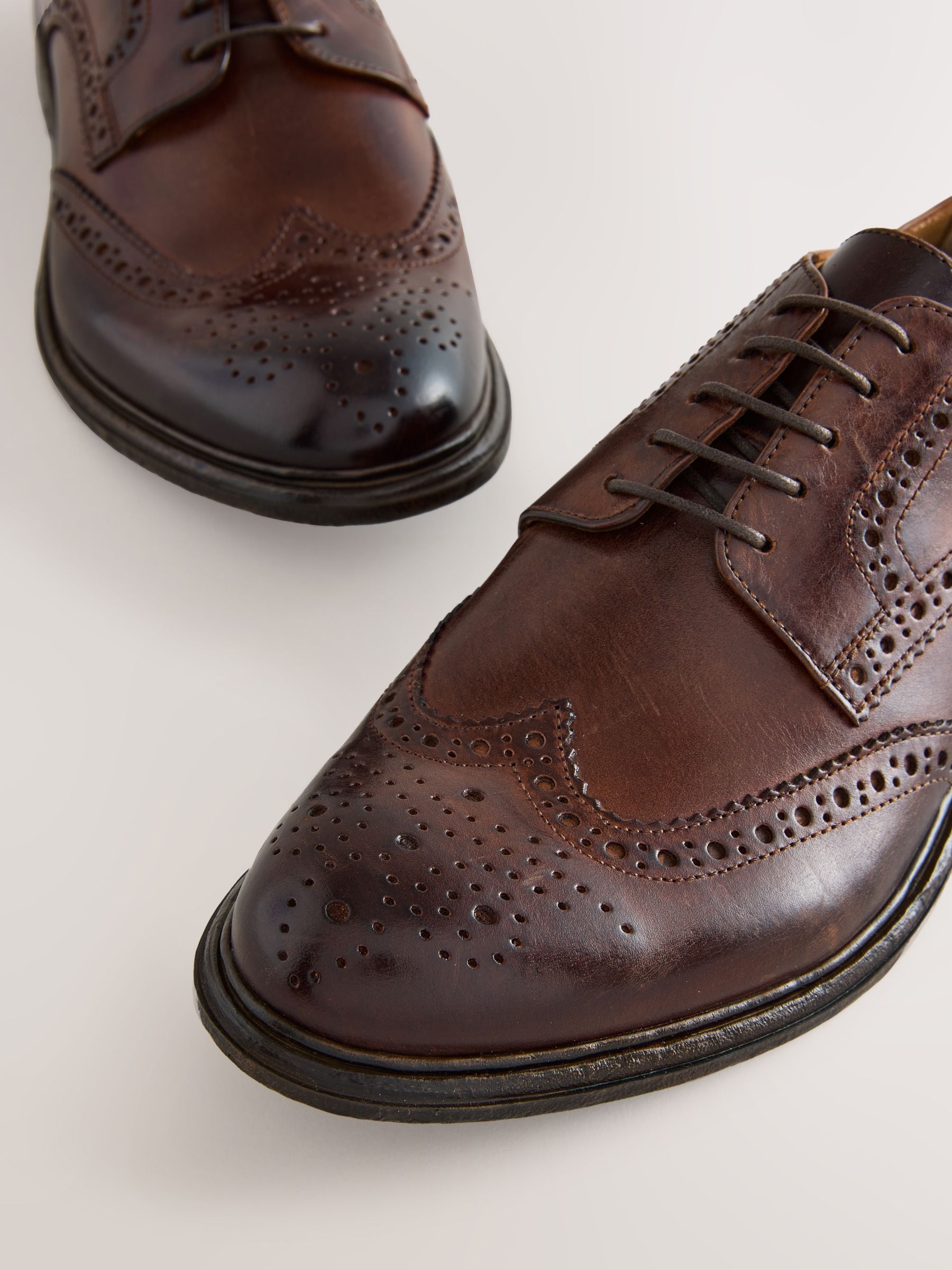 Donkerbruin - Heritage brogue-schoenen