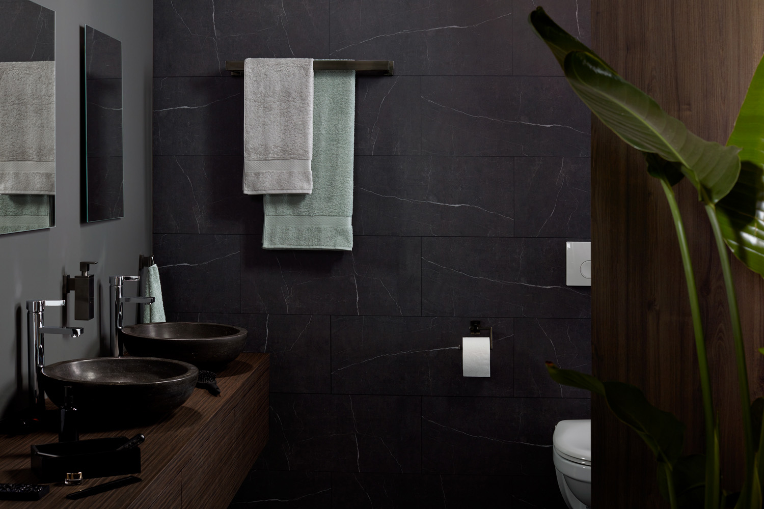 Haceka Edge toiletrolhouder zonder klep grafiet