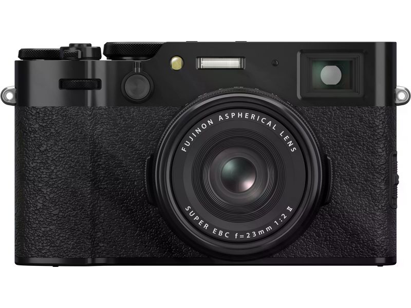 Fujifilm Fotokamera X100VI Schwarz Kompakte Digitalkamera mit anspruchsvollem Design und intuitiver Bedienbarkeit