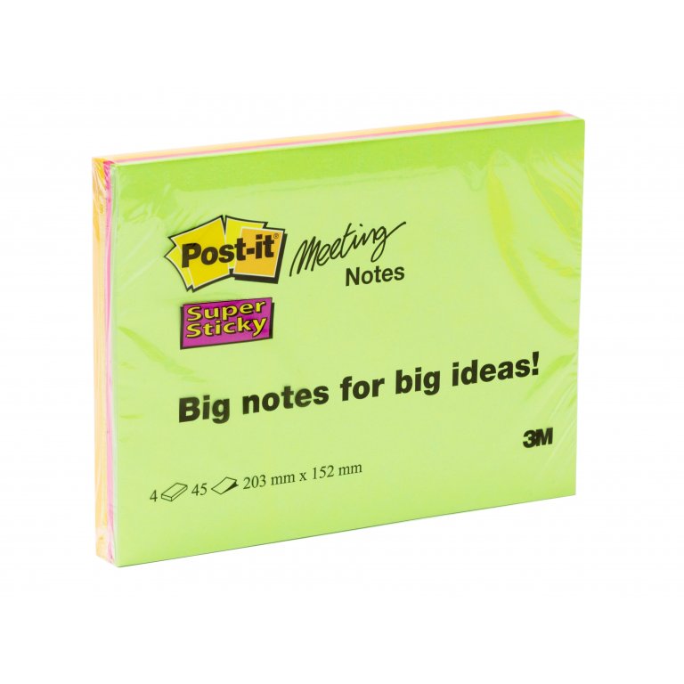3M Post-it Super Sticky Meeting Notes