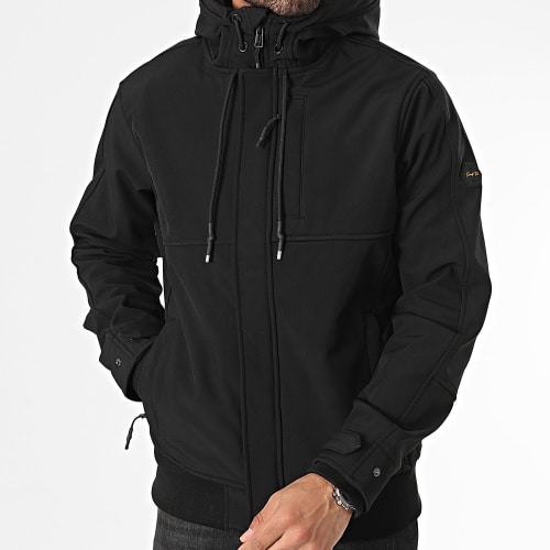 Veste Zippée Capuche Noir