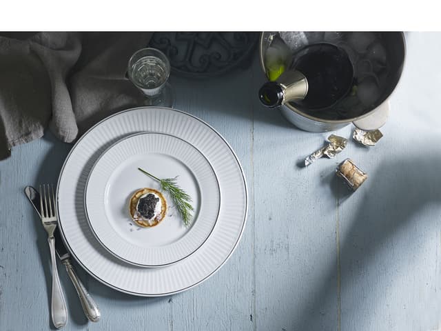 Pillivuyt Tallerken flad White/Platinum