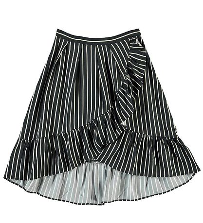 Molo Nederdel - Blåndie - Vertical BW Stripe