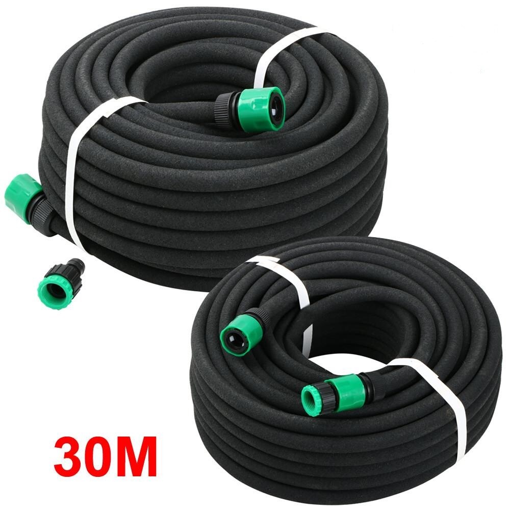 Yaheetech 50m Perlschlauch Bewässerungsschlauch Schlauch Gartenschlauch mit Zubehör-Sets 1/2 Zoll