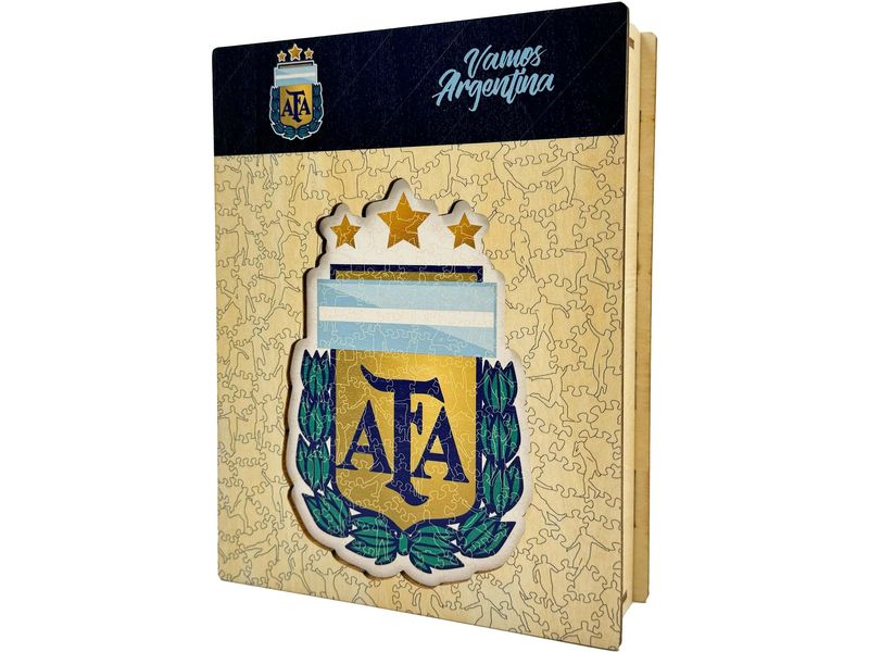 Iconic Puzzle Nationalmanschaft Argentinien- Logo Offizielles Holzpuzzle, Grösse M