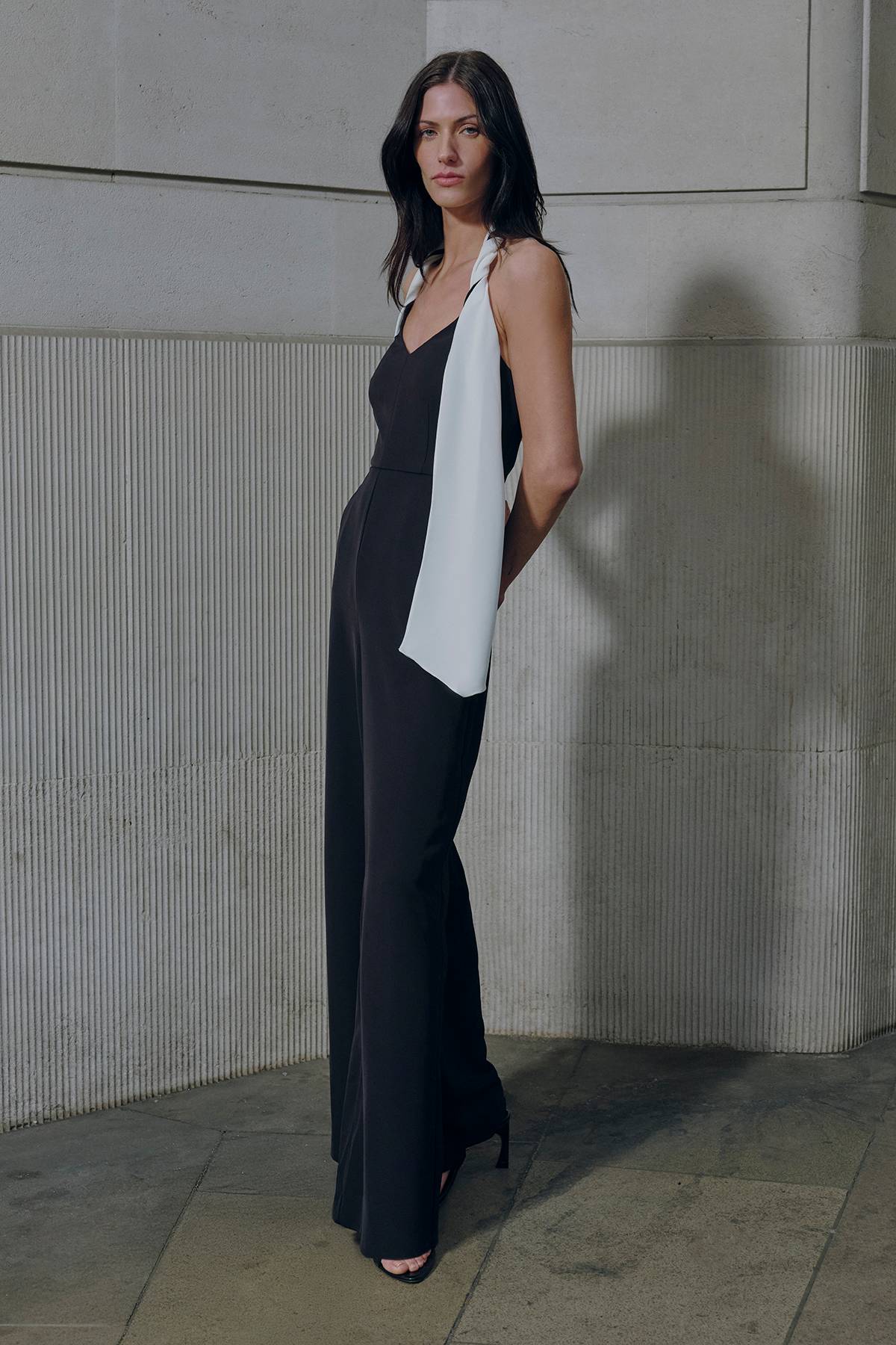 KarenMillen Combinaison Col Licou À Détails Color Block Coupe Ajustée Douce