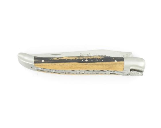 Laguiole 12 cm - double platines - Ebène Royal - 2 mitres Couteau de poche par Laguiole en Aubrac