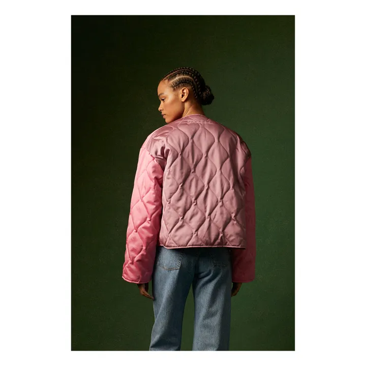 Tressé Veste Réversible Dely | Rose