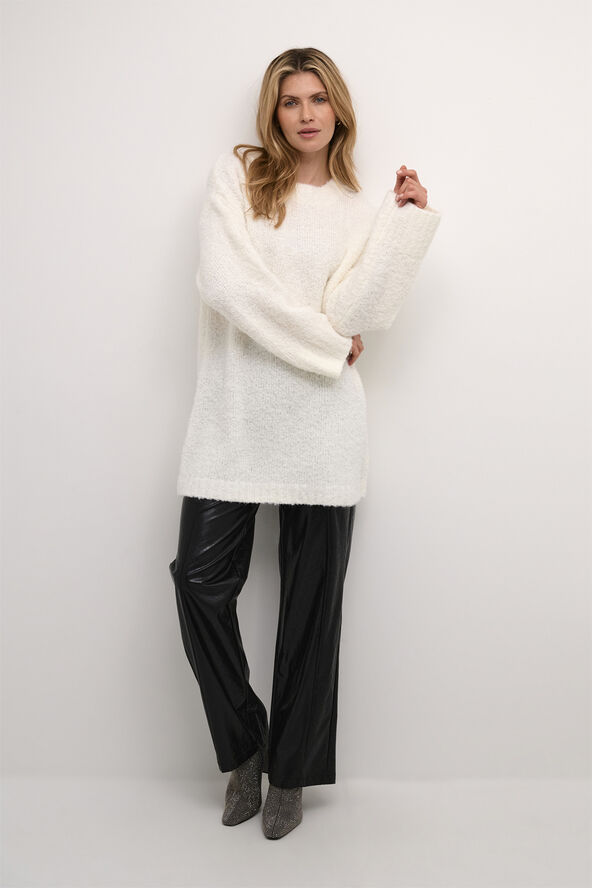 Cream CRMiska Knit Pullover Snow white