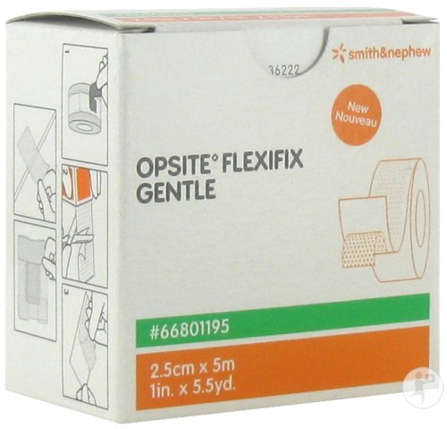 Smith&Nephew Opsite Flexifix Gentle Film Adhésif Siliconé Rouleau 2,5cm x 5m Pièce 1 (66801195)