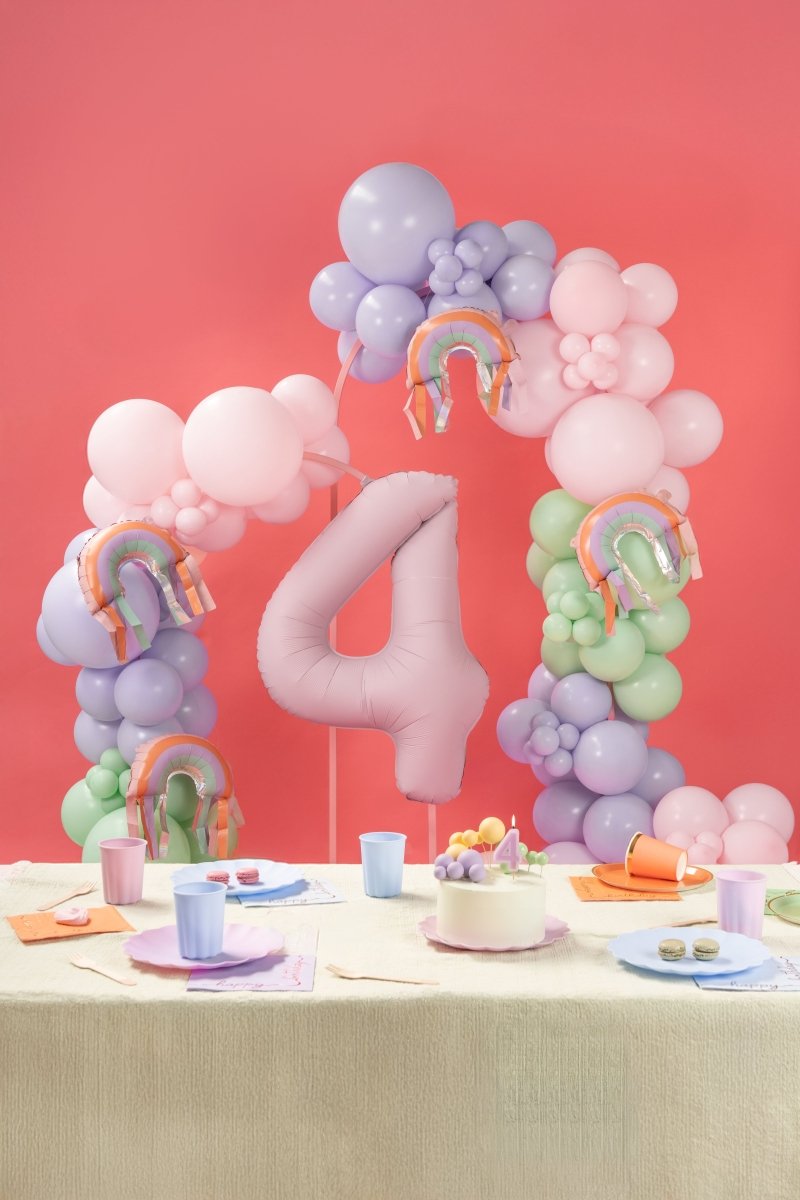 Regenboog Ballon Leeg 41cm