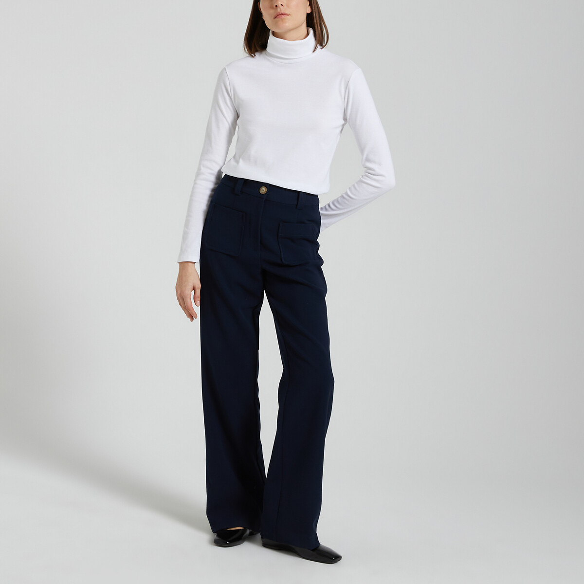 PETIT BATEAU<br>T-shirt icónica com gola alta