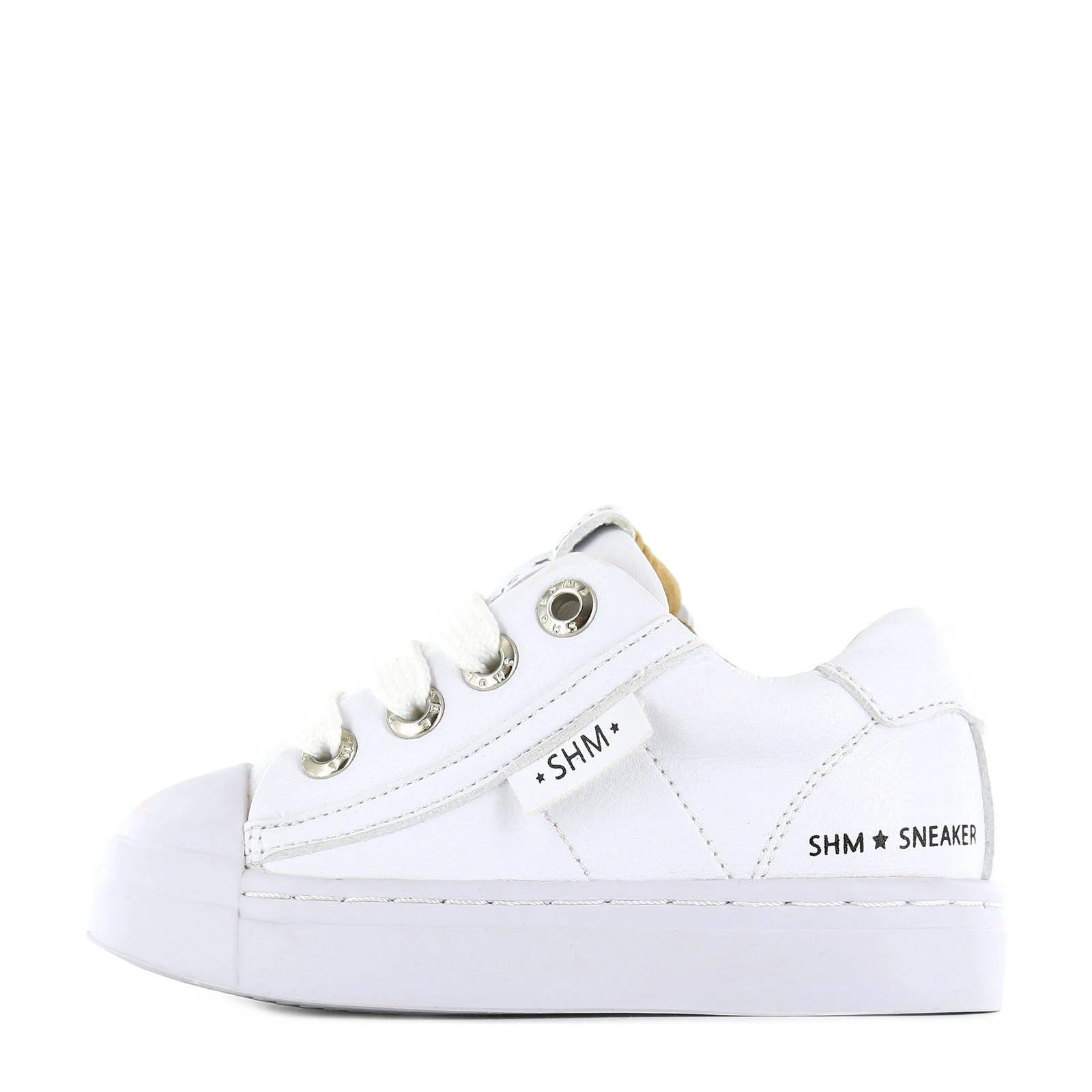 Shoesme SH21S001-J  leren sneakers wit
