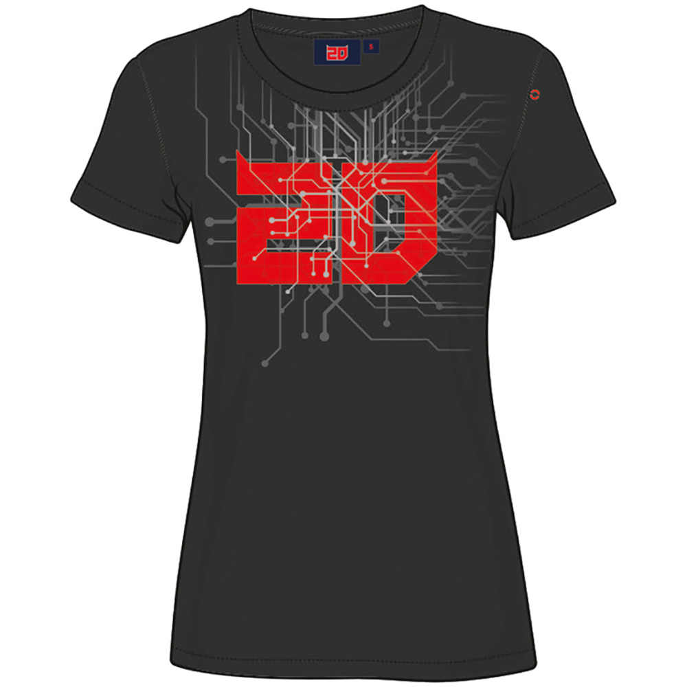Fabio Quartararo - T-shirt femme Cyber 20 Noir / Rouge