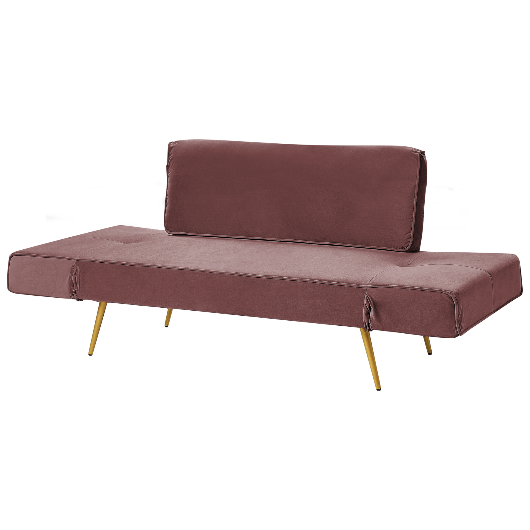 Beliani - SAARELA - Slaapbank - Roze - Fluweel