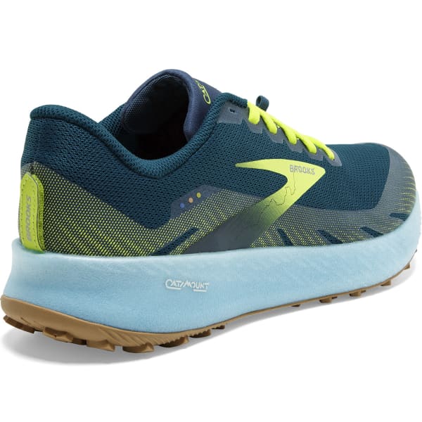Chaussure trail BROOKS CATAMOUNT BLUE/LIME/BISCUIT