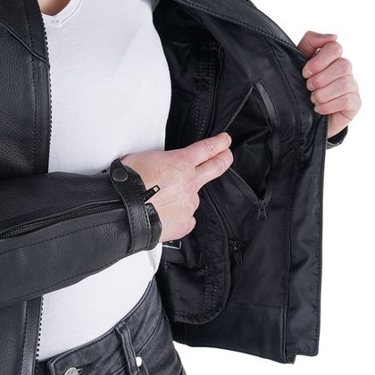 Blouson DXR DIVA RACER CE - Noir / Blanc