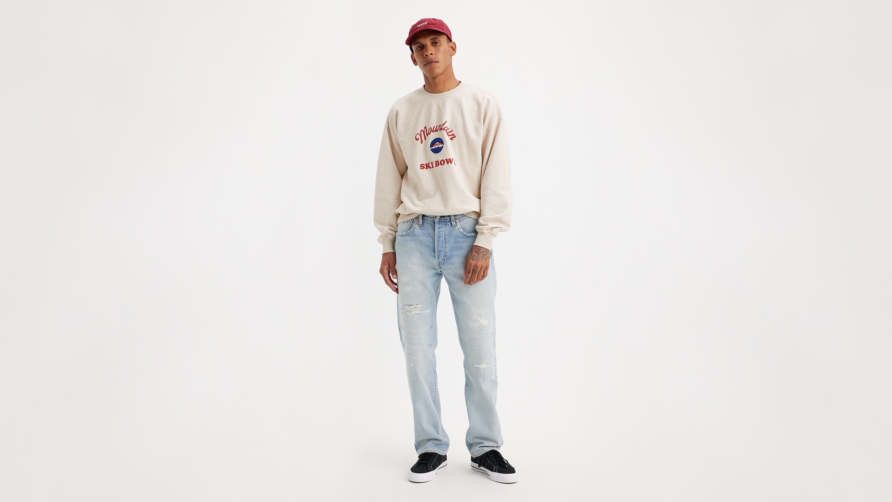 Levi's® jean 501® Original coton de transition Lightweight - Lover'S Ball Destructed - Bleu