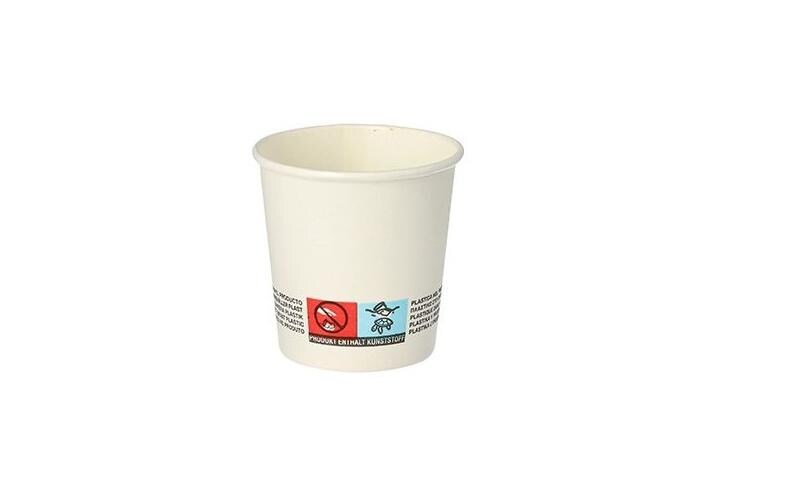 Einwegbecher Pure 100 ml, 50 Stück, WeissPraktischer Trinkbecher für alle Feierlichkeiten