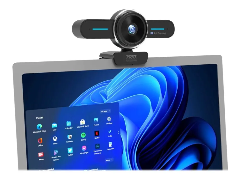 PORT Connect - Konferencekamera - farve - 8,3 MP - 3840 x 2160 - 4K - USB-C - MJPEG, YUV - DC 5 V