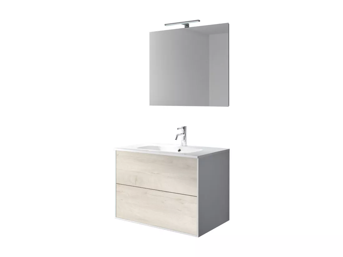 Ensemble de salle de bain 4 pièces IGEA chêne alaska
