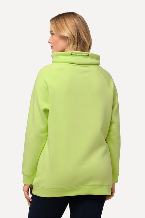 Sweatshirt, weiter Stehkragen, Taschen, Raglan-Langarm