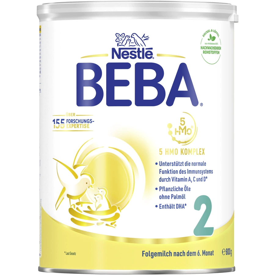 Nestlé BEBA 2 Folgemilch 6 x 800 g nach dem 6. Monat