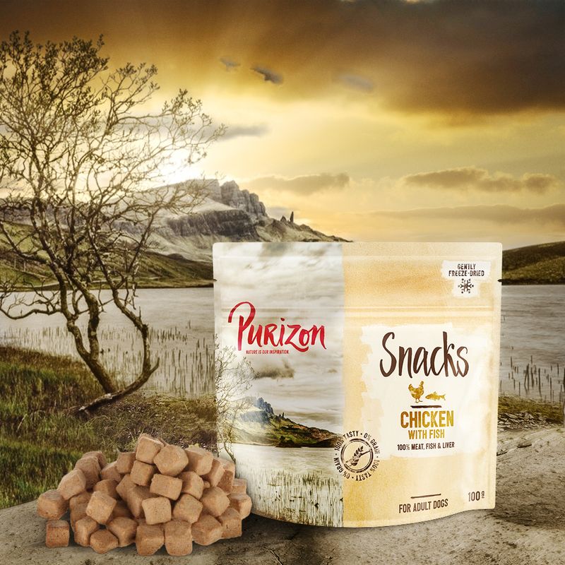 Lot Friandises Purizon sans céréales 3 x 100 g