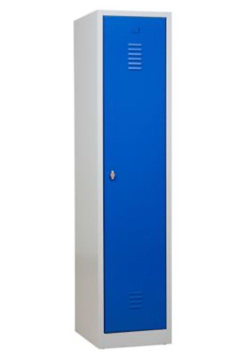PROREGAL Garderobekast Camel 1 Compartiment Met Pro Divider HxBxD 180 x 41 x 50 cm Hangslot Grijsblauw