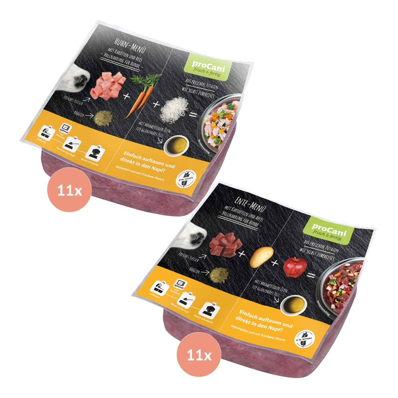 ProCani Menü Geflügelpaket 22x500 g