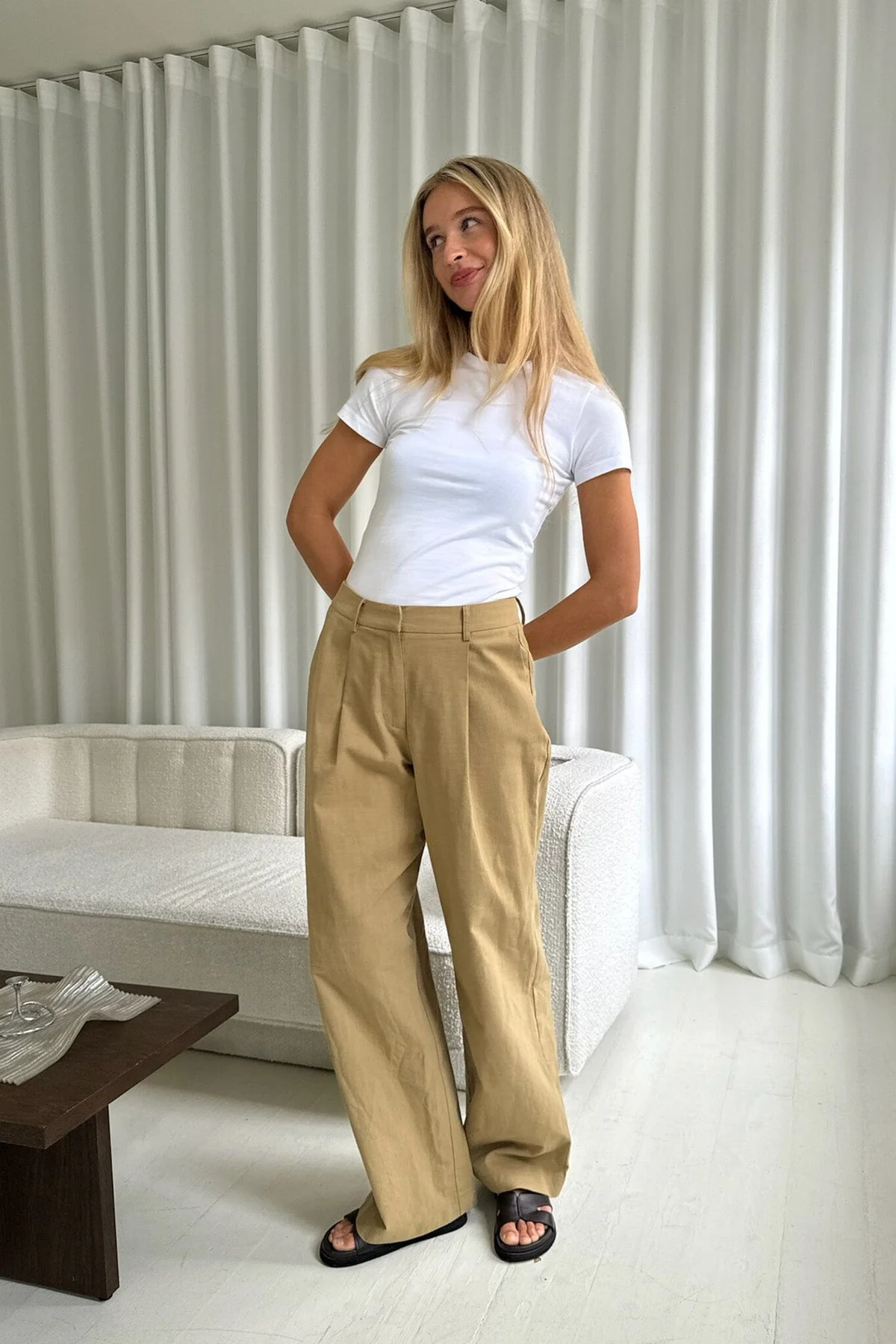 BYIC Celinaic Pants lkhaki light khaki