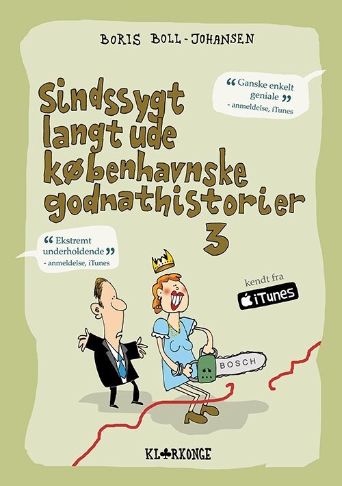 Sindssygt Langt Ude Københavnske Godnathistorier 3 - Boris Boll-Johansen - Bog