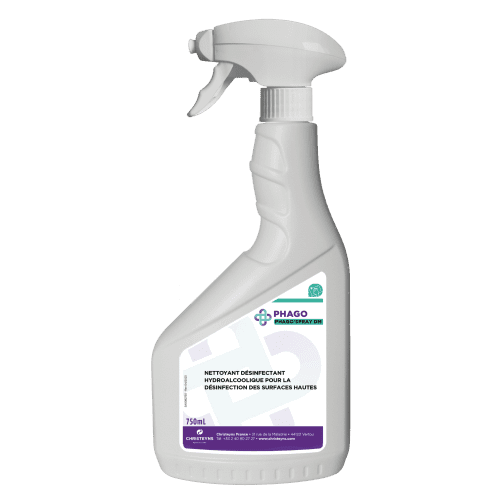 Détergent désinfectant Christeyns Phago'Spray DM pulvérisateur de 750ml