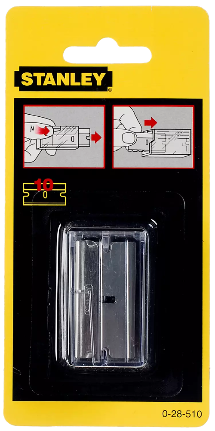 Stanley 0-28-510 Reservemesjes voor Glasschraper 1-11-515 - 40mm (10st)