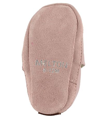 Melton Leder-Krabbelschuhe - Rosa