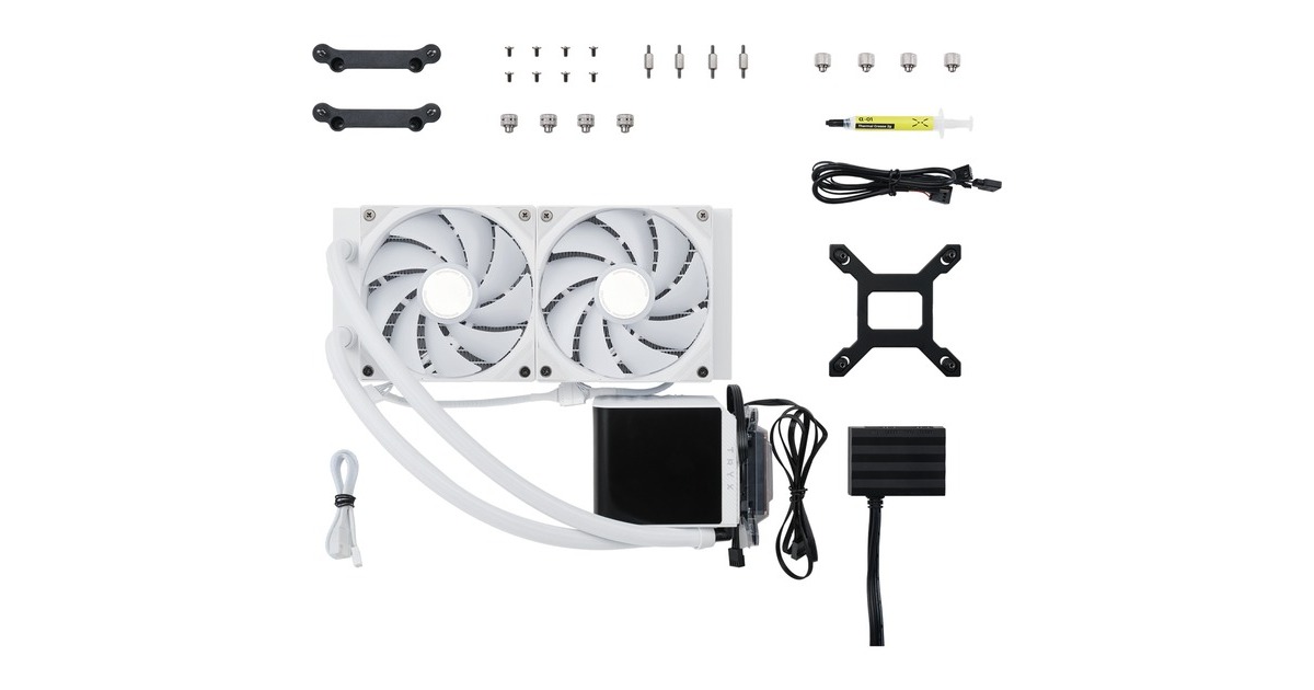 TRYXPANORAMA ARGB 240 waterkoeling  (Wit)