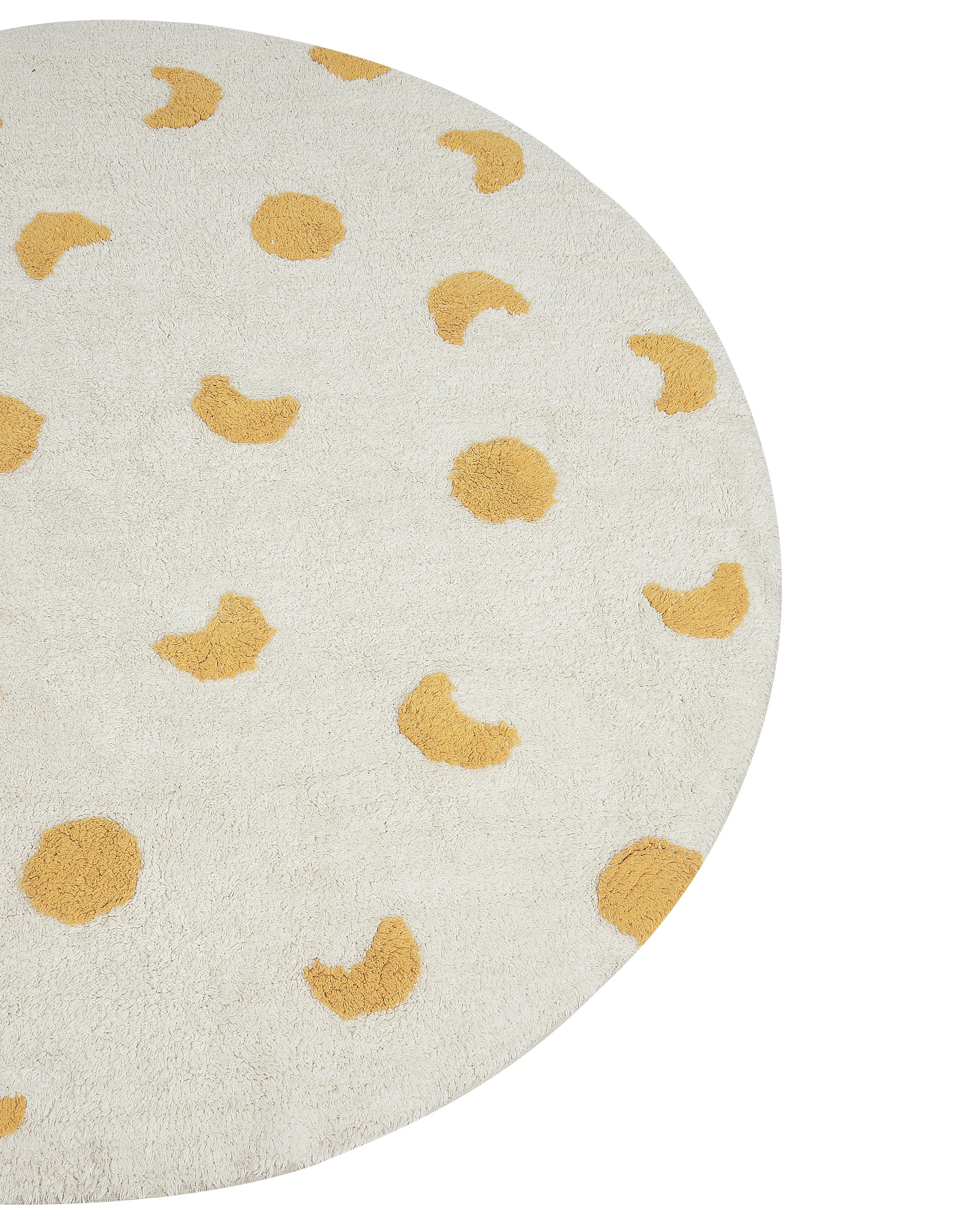 Kindervloerkleed LOTI Beige ø 140 cm Katoen