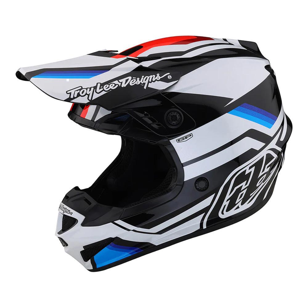 Troy Lee Designs - Casque GP Apex Blanc / Noir / Bleu / Rouge