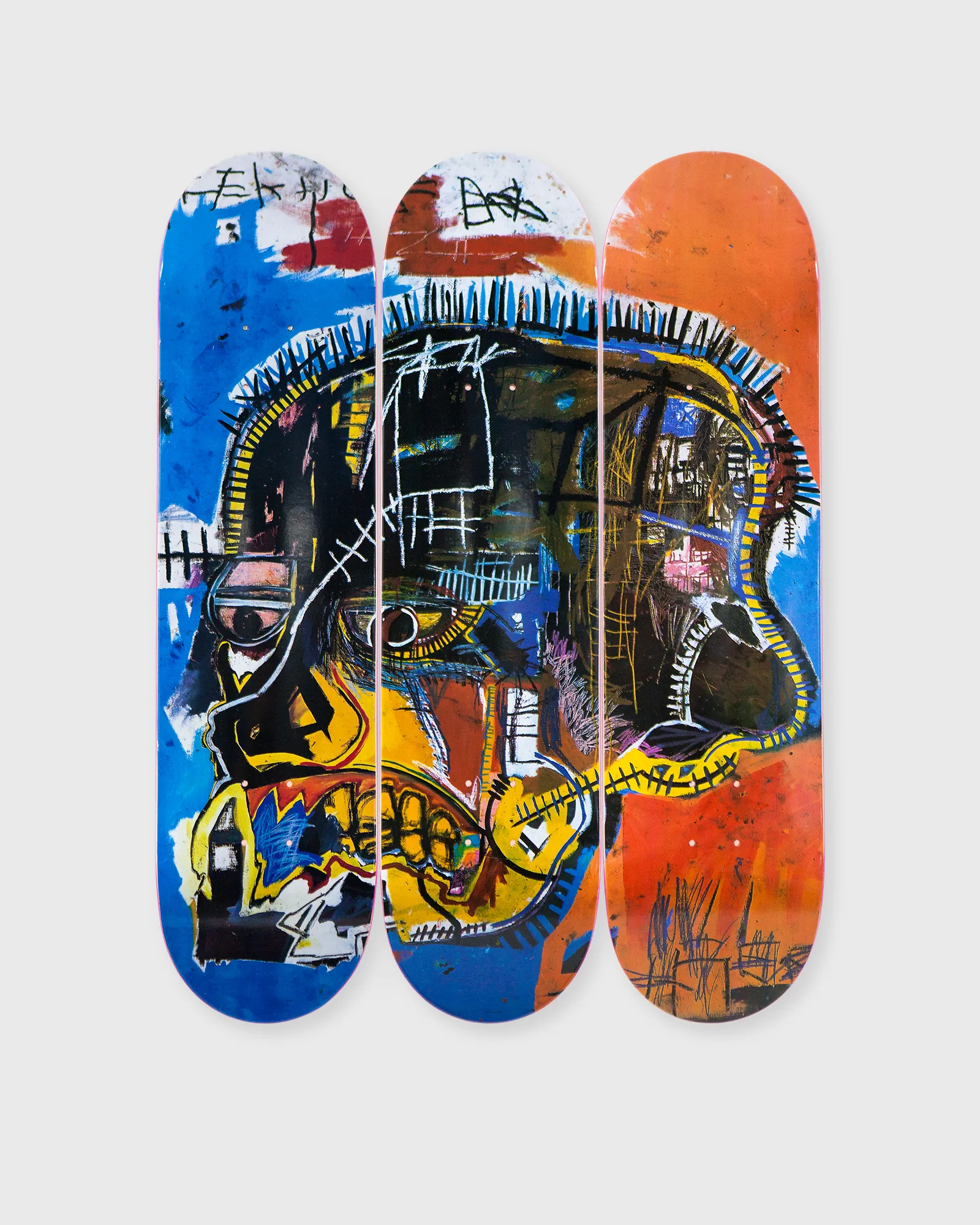 The Skateroom Jean-M. Basquiat Skull DECKS 3-Pack