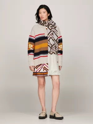 Cachecol Tommy x Pendleton Valley Stripe TH Monogram