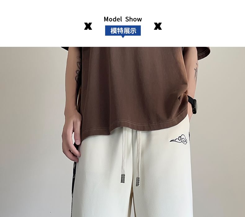 Posive - Shorts met patroon en gemiddelde taille