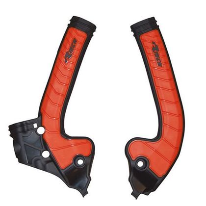 Protège cadre R-tech bi-matiere noir/orange - Noir / Orange